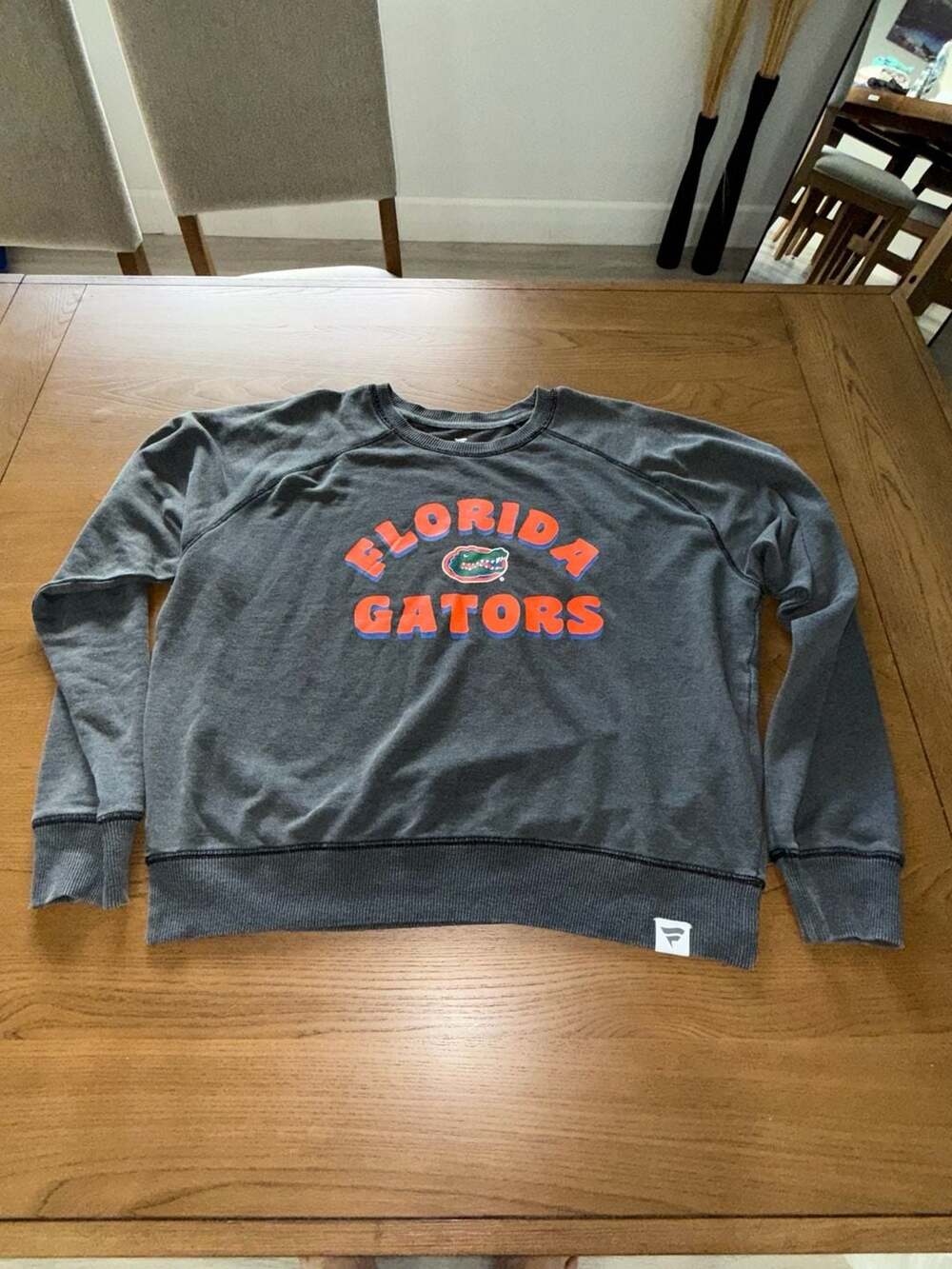 Fanatics Florida Gators NCAA Grey Vintage Wash Crewneck Sweatshirt Large